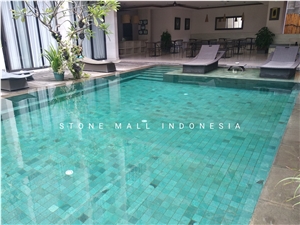 Sukabumi Green Stone Pool Tiles