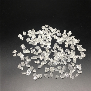 Glass Sand and Glass Lumps Crystal White Color Glass Sand and Glass Lumps Crystal White Color