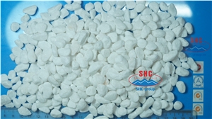 Snow White Pebble Stone for Decoration