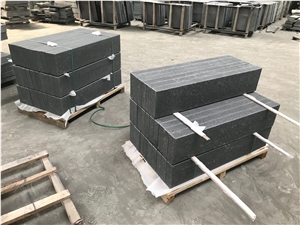 China Black Granite Flamed Kerbstone Paverstone