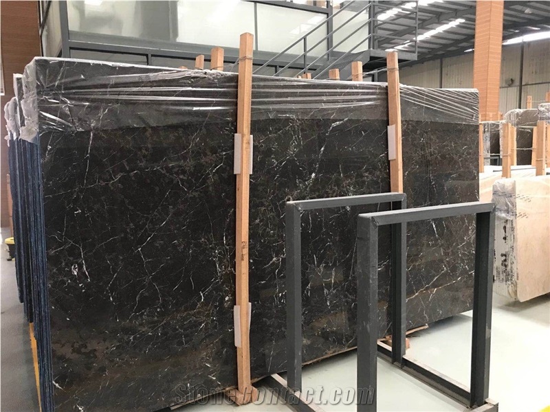 China Dark Emperor Slab Cheap Price 18mm Thick