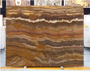 Turkey Tiger Onyx Vein Cut Slabs Turkey Tiger Onyx Vein Cut Slabs