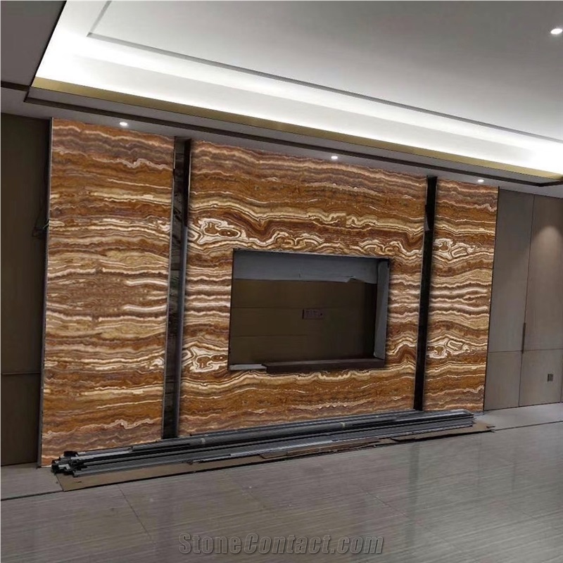 Turkey Tiger Onyx Vein Cut Slabs