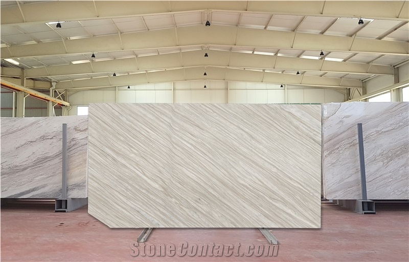 Nestos Diagonal Beige Marble Slabs