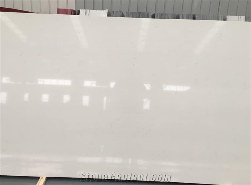 Beige Pure Colour Quartz Slabs