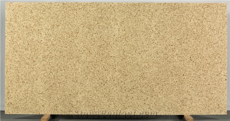 Butter Cream Color Quartz Slabs