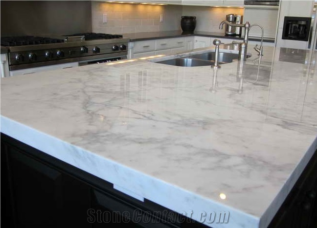 Carrara Blue/ Black Quartz Stone Slabs