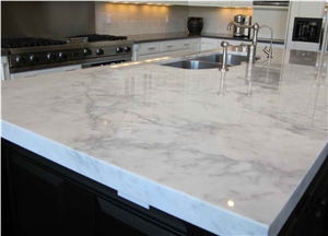 Carrara Blue/ Black Quartz Stone Slabs