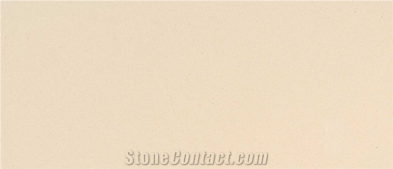 Creamy Monochrome Quartz Stone Slab