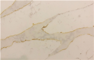 Gold Calacatta Quartz Stone Slab