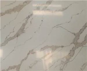 Gold Veining Calacatta Quartz Slabs Gold Veining Calacatta Quartz Slabs