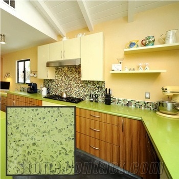 Green Sparkle Monochrome Countertop