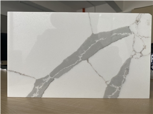 Ivory Calacatta Laza Quartz Slabs