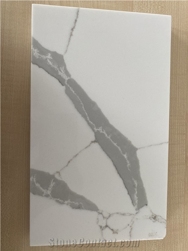 Ivory Calacatta Laza Quartz Slabs