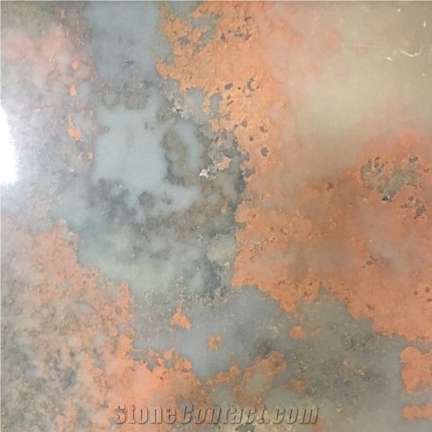Orange Ash Quartz Slabs