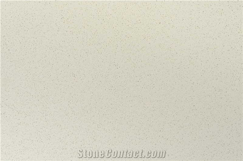 Sparkle Ivory White Quartz Slabs