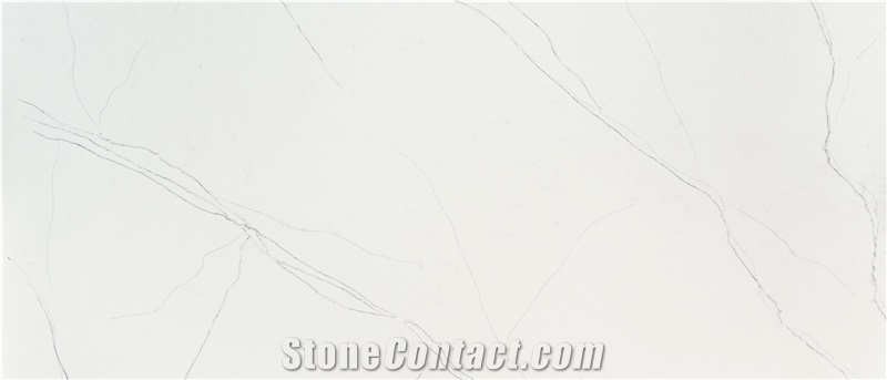 White Carrarra Quartz Stone Countertops