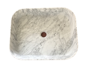 Rectangular Basin Bianco Carrara Rectangular Basin Bianco Carrara