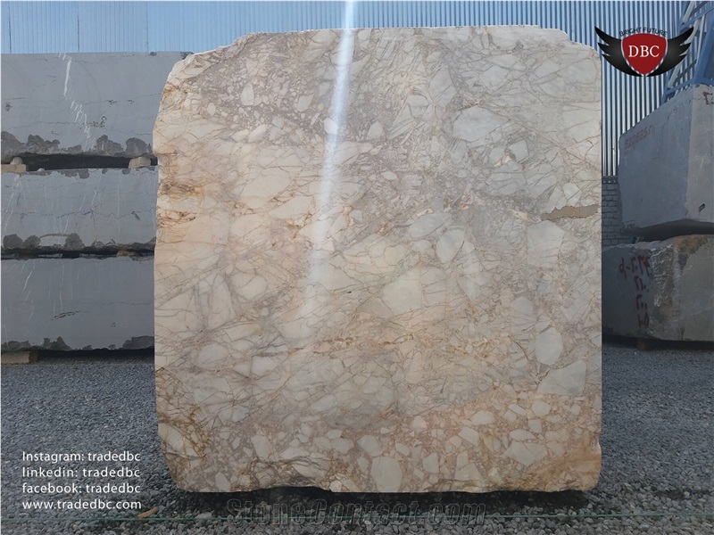 Spider Rose Marble Block, Iran Rose Marble