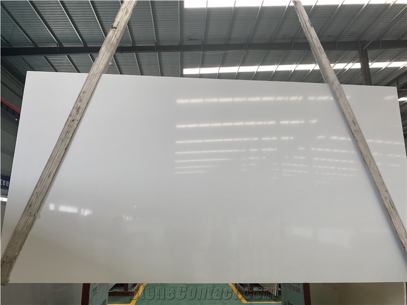 Artificial Stone Pure White Snow White Slabs