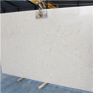 Semi White Rose Synthetic Artificial Marble for Countertop