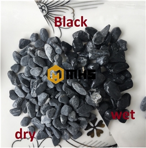 Black Tumbled Pebbles Stones for Decoration