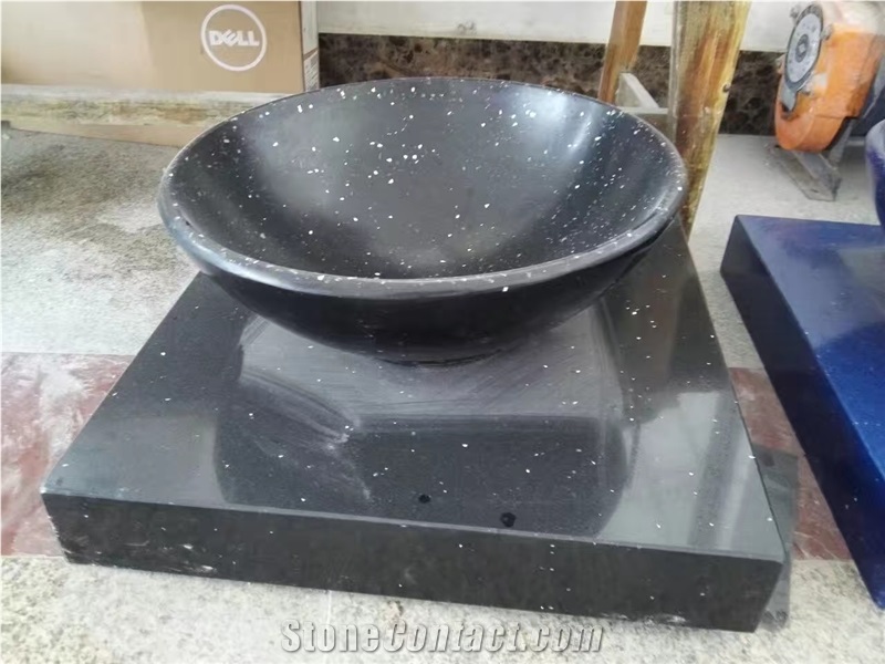 Blue Quartz Sink Basin Polished Wash Basin
