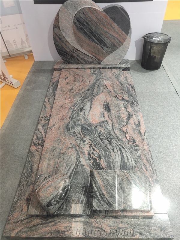 China Juparana Tombstone Monument