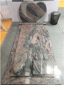 China Juparana Tombstone Monument China Juparana Tombstone Monument