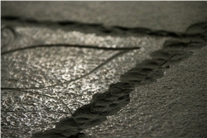 Blue Bush Hammered Kota Stone