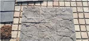Grey Square Wall Panels Split Basalt Wall Tiles