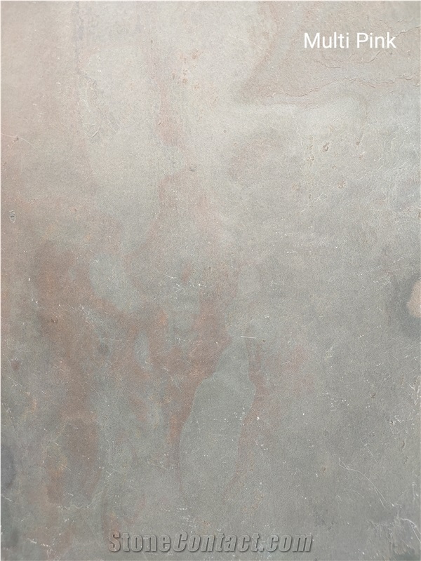 Multi Pink Slate Flexible Thin Stone Veneer Sheet
