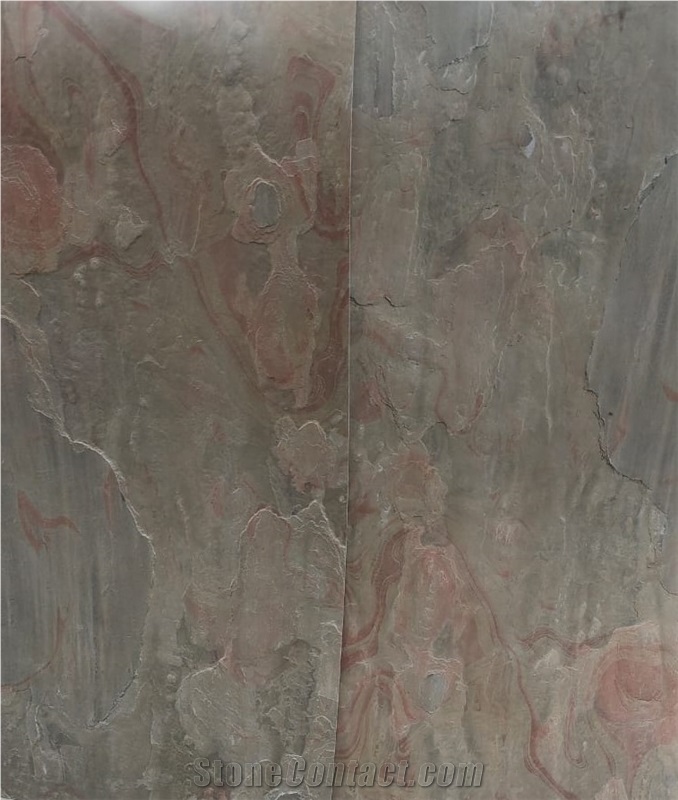 Multi Pink Slate Flexible Thin Stone Veneer Sheet