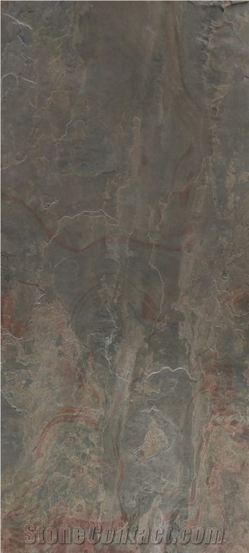 Multi Pink Slate Flexible Thin Stone Veneer Sheet