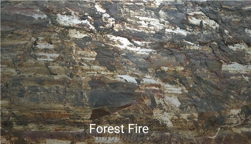 Translucent Forest Fire Flexible Stone Veneer