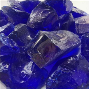Good Quality Gd-003 Cobalt Blue Precious Stone, Pebble Ball Stone Boulders