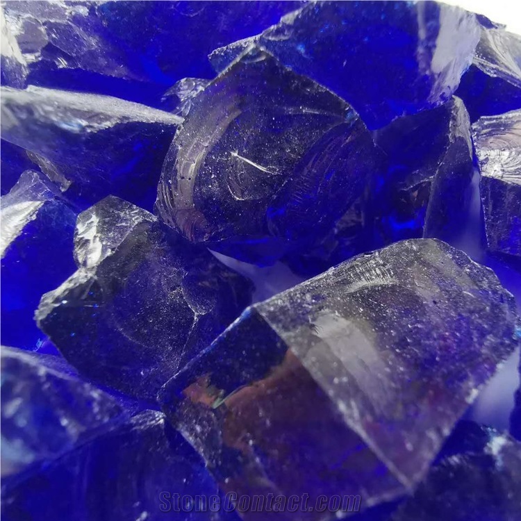 Good Quality Gd-003 Cobalt Blue Precious Stone, Pebble Ball Stone Boulders