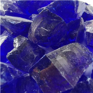 Good Quality Gd-003 Cobalt Blue Precious Stone, Pebble Ball Stone Boulders