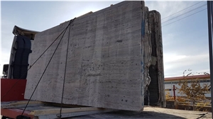 Dark Silver Travertine Slabs