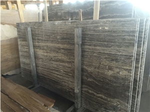 Silver Travertine Slabs
