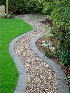 Yellow Pebble Stone for Decoration