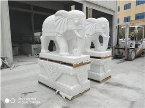 Top Quality Hotel Stone Handcarved Animal Statues