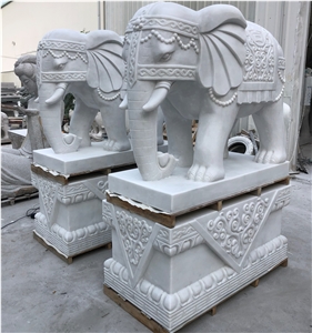 Top Quality Hotel Stone Handcarved Animal Statues