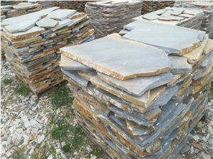 Multicolored Blue Stone Gneiss Tiles