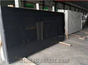 Black Star Quartz Stone Slabs, Engineered Stone