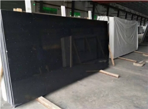 Black Star Quartz Stone Slabs, Engineered Stone Black Star Quartz Stone Slabs, Engineered Stone