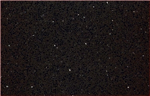 Black Star Quartz Stone Slabs, Engineered Stone