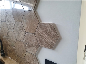 Rujan Marble Kitchen Backsplash Mosaic