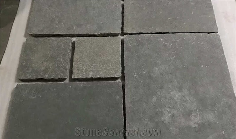 Kota Blue Limestone Paving Pattern