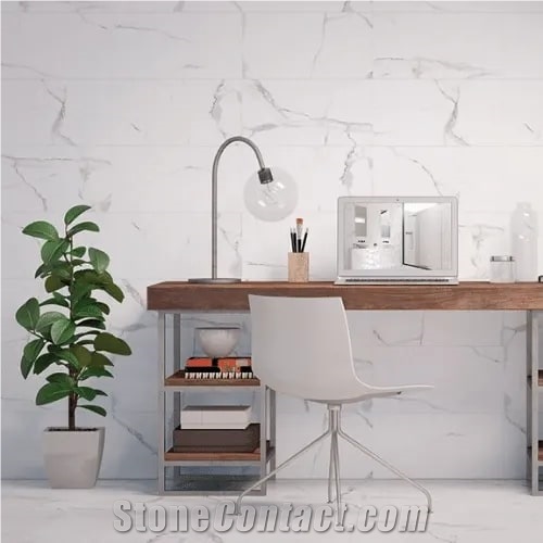 Carrara Marble Effect Porcelain Wall Tiles